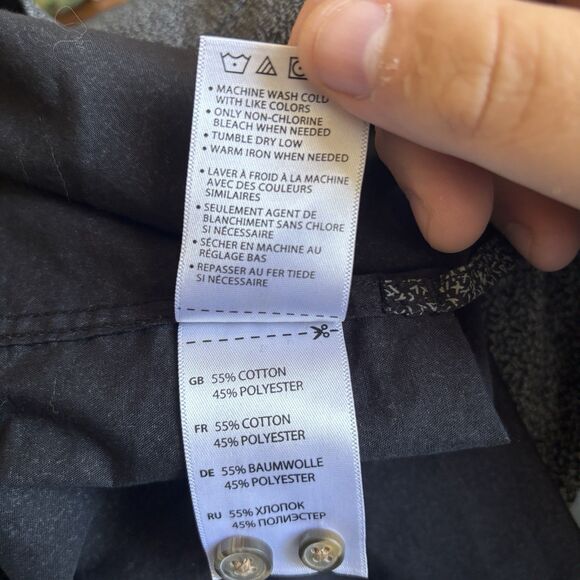 HB‎ Harbor Bay Men Button Shirt Size 4XLT Long Sleeve Abstract Office Prep City - Picture 11 of 11